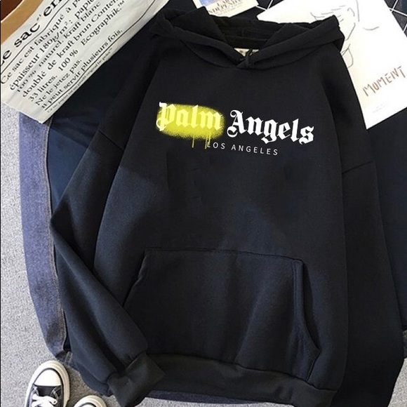 Palm Angels Brand printed Hoodies unisex classic pullover - Picture 7 of 9